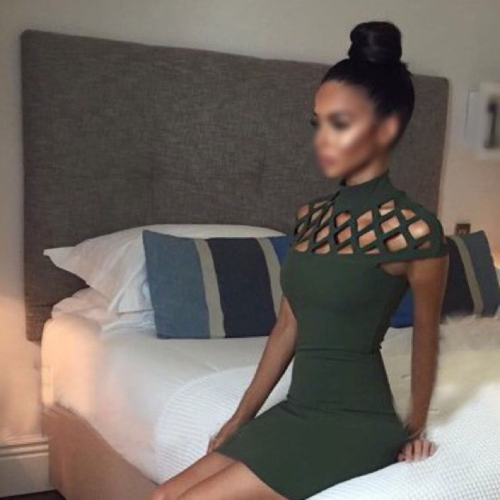 Bandage Bodycon Slim Short Sleeve Party Cocktail 14/16
